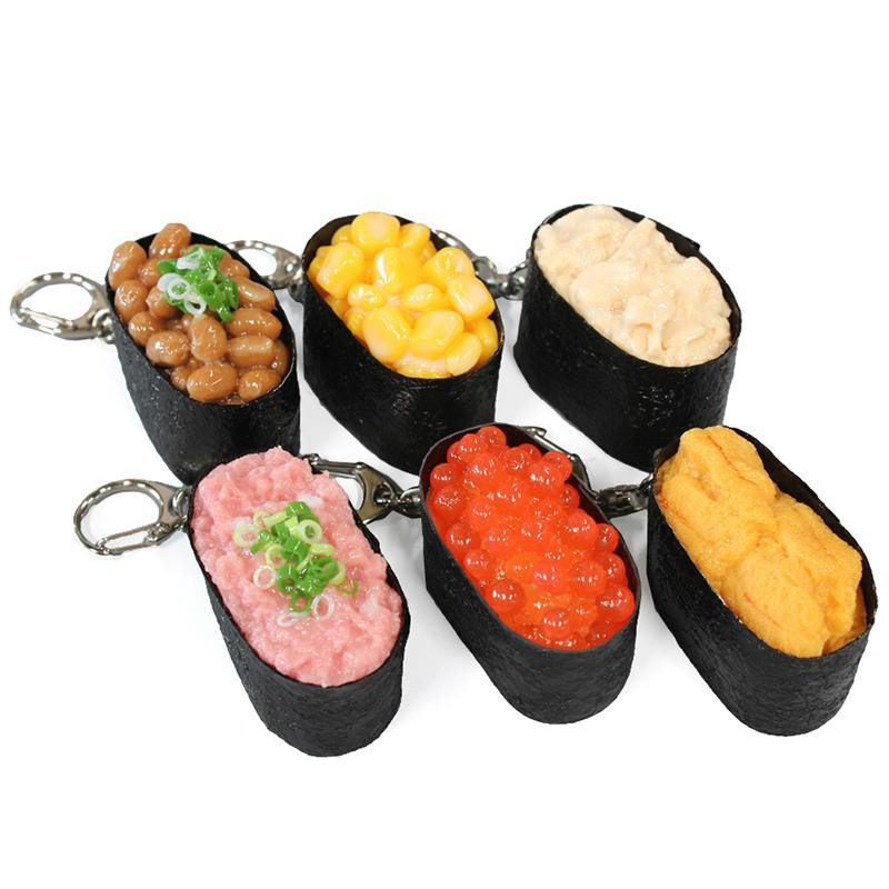 見ているだけでお腹が空いてしまうほどのクオリティ!食品サンプル好きにはたまらない商品です♪ 生産国:日本 素材・材質:塩化ビニール 商品サイズ:50×27×37mm セット内容:6個セット キーワード
