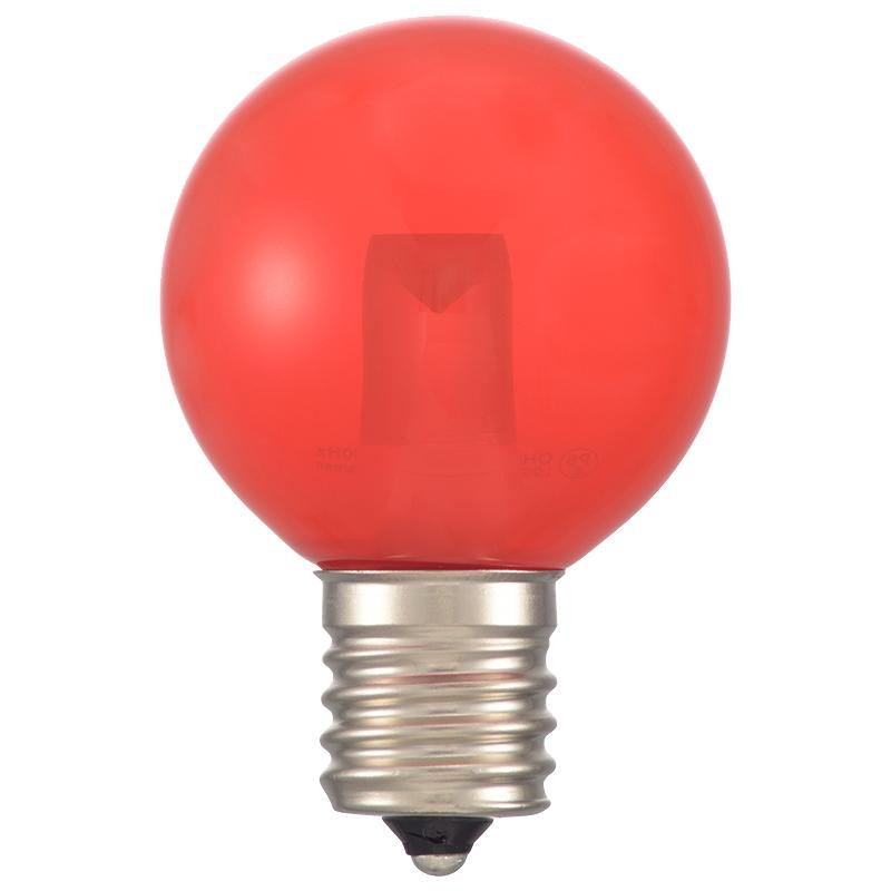 鮮やかに目立つレッド。 生産国:中国 仕様:LED電球ミニボール球形装飾用鮮やかに目立つレッド赤色クリア口金はE17 キーワード【家具 インテリア 照明 電球 LED電球 LED蛍光灯】