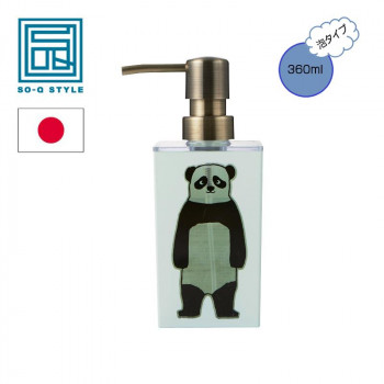 ベアー詰め替え用ディスペンサーハンドソープ泡タイプです。 生産国:日本 素材・材質:本体:AS樹脂、ポンプ:ABS樹脂、パイプ:ポリエチレン 商品サイズ:66×66×175mm 重量:150g 仕様: