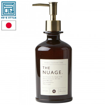 ガラス製の薬品ボトルをイメージさせる深いクリアカラーのディスペンサー。樹脂製で、軽く割れにくい。 生産国:日本 素材・材質:本体:AS樹脂、ポンプ:ABS樹脂、パイプ:ポリエチレン 商品サイズ:φ80