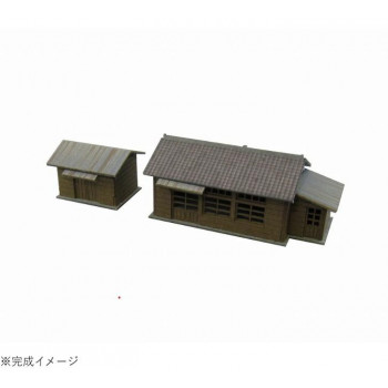 手のひらサイズの可愛い「保線小屋」です。小さな倉庫も付いてます!細部まで精密にレーザーカットされたカラー硬質紙を貼り重ねて組み立てればOK!色付きの厚紙なので塗装することもなく精巧な模型が完成します。