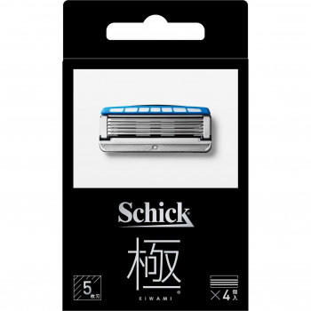 Schick100年のノウハウを結集した日本オリジナル・フラッグシップモデル。剃った後も肌を潤す、ココナッツオイル(ヤシ油(エモリエント剤))配合ジェルプール。モミアゲや鼻の下のキワまで簡単に整えられ