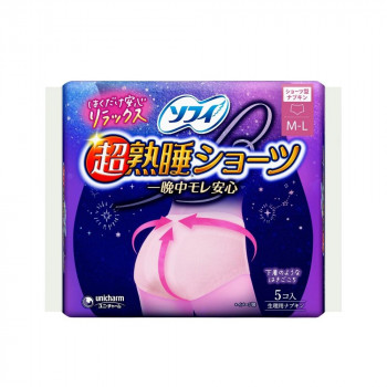 超熟睡ショーツはおしり全体をやさしく包み込むショーツ型ナプキンだから、生理の夜もはくだけで安心して、リラックスしたままぐっすり眠れます。 生産国:日本 商品サイズ:高さ135×幅145×奥行110mm