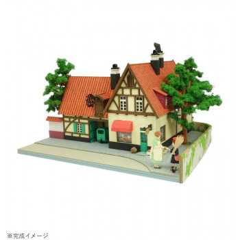 魔女の宅急便に登場する、グーチョキパン店のミニチュアペーパークラフトです。カッターナイフ、ピンセット、接着剤、定規、カッターマット、カラーペンなど、小学生の工作セット程の道具で作れます。 生産国:日本