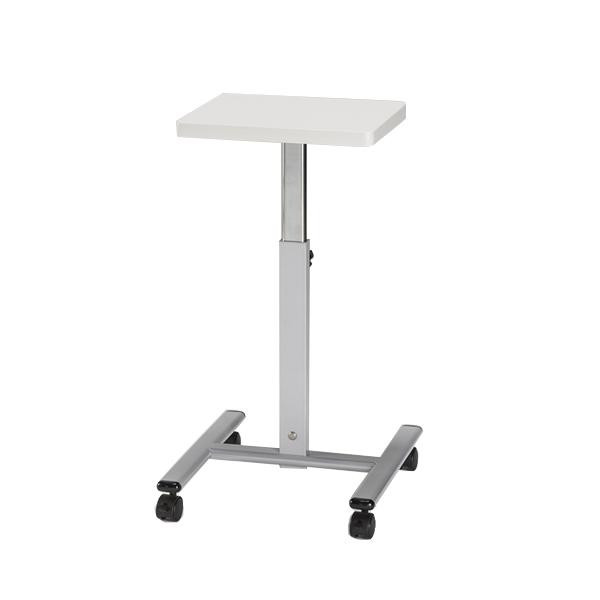 5段階に高さ調整可能(600mm~800mm/手動式)です。 生産国:日本 素材・材質:本体:スチール楕円パイプ粉体塗装、天板:メラミン化粧板 商品サイズ:外寸法:W400×D420×H600~800